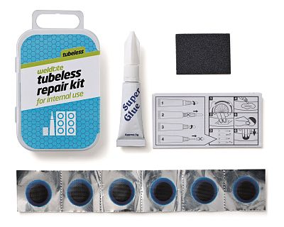Превью  Велоаптечка WELDTITE Puncture repair (для ремонта бескамерных покрышек изнутри)
